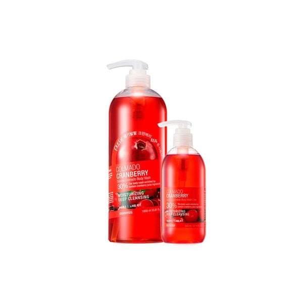 [2개 구성] 수아비스 꼴마도 크랜베리 바디워시 증량 패키지 (1000ml + 300ml)