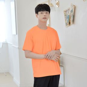 교복몰 쿨론 형광 라운드 반팔  남여공용  반티 생활_P356052026