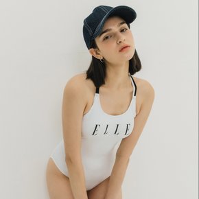 스탠다드 로고 삼각 수영복 화이트 ELF-Y115H