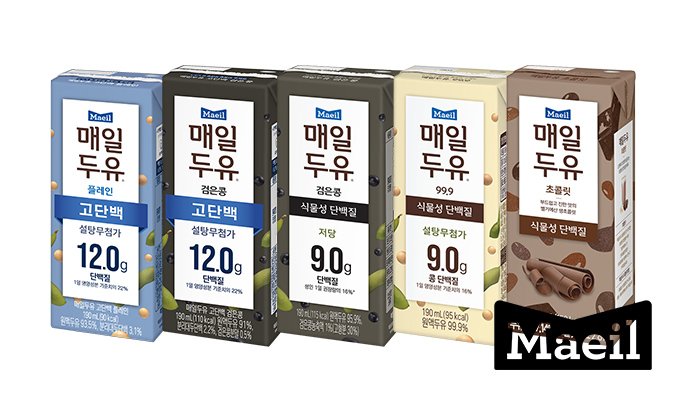 매일 [S] 매일두유 5종 190ml 48팩  99.9/검은콩/초콜릿/고단백/고단백검은콩