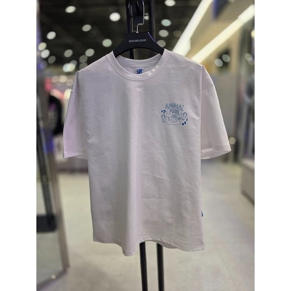 [시흥점] 26 남여공용 애니멀팟 부클 반팔티(화이트)/JHZK10304WH