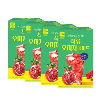 녹차원 새콤한 석류오미자에이드 15스틱 x 4개