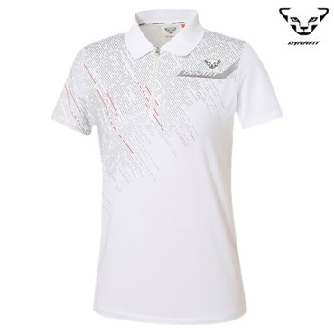 다이나핏 SPIKE (스파이크) 손쉽게 착용 가능한 지퍼 여성 폴로티 (White) (YWM22216_W2) GNWT