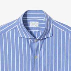 [샌프란시스코 마켓] TORONTO SLIM FIT SHIRT (WIDE STRIPE) BLUE