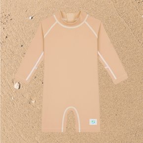 SOUL SUMMER 래쉬가드 베이지 모자세트