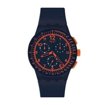 스와치 SUSN401 REBIRTH BLUE 남성 우레탄시계