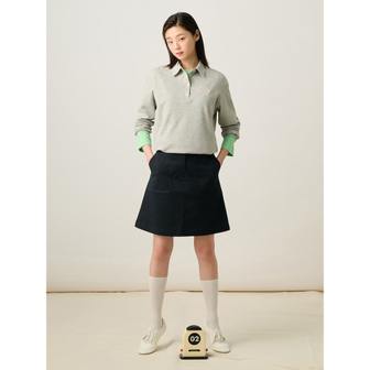 빈폴레이디스 A라인 치노 스커트 - 네이비 (BF5227C06R)