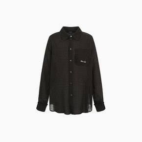 [부산점] 러플 포켓 시스루 블라우스 ES2JB500