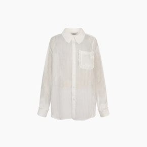 [부산점] 러플 포켓 시스루 블라우스 ES2JB500