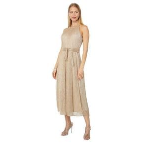 5051891 DKNY Halter Neck Maxi Dress w/ Self Belt