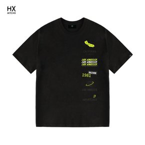 [HX] 에이치엑스 오버핏 빅사이즈 반팔 티셔츠 HX1012