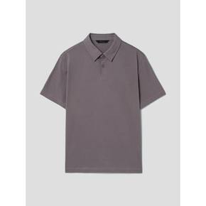 [SMART 4有] 코튼 솔리드 릴렉스핏 반소매 칼라 넥 티셔츠  베이지 (RY4342CL1A)