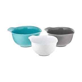 미국 키친에이드 조리도구 KitchenAid Universal Silicone Mixing Bowls Set Of 3 Aqua Sky Whit