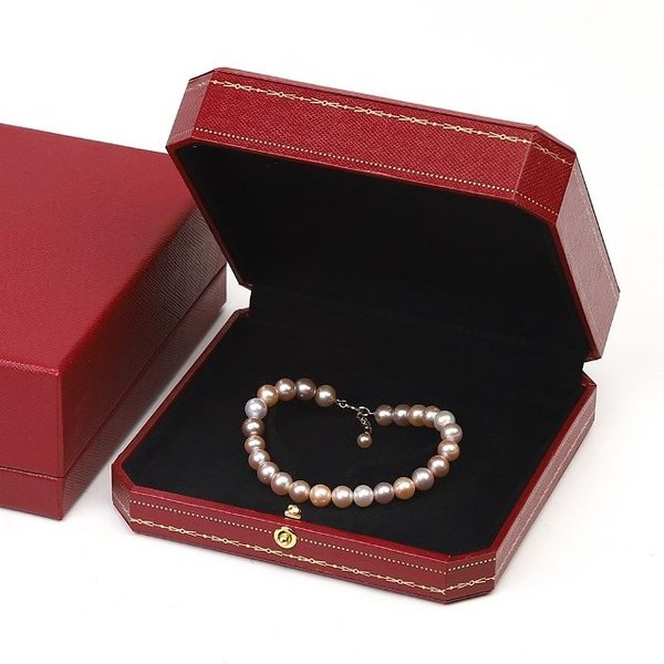 고급형 앤틱 주얼리 하드케이스 정팔찌 레드 (WFH85TM)