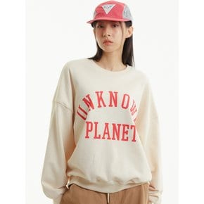 바시티 로고 스웻셔츠 크림  _VARSITY LOGO SWEATSHIRT CREAM