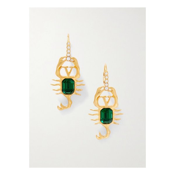 골드톤 크리스털 이어링 46376663162845088