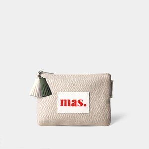 마스마룰즈 Basic pouch _ 헤링본 베이지