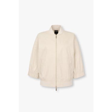 ARMANI EXCHANGE AX 여성 배색 시보리 블루종 자켓- 라이트 베이지(A425110512)