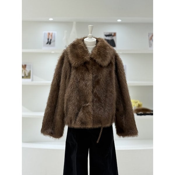 [여주점] 여성 플러피 페이크 퍼 자켓 (D244PSG757)