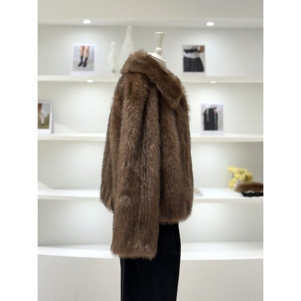 [여주점] 여성 플러피 페이크 퍼 자켓 (D244PSG757)