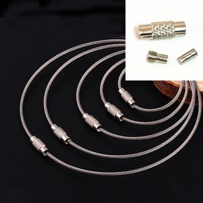 스텐 와이어 고정 와이어로프 클립 EDC 키체인 체결 유볼트 단자 서스 슬리브 볼트형 클램프