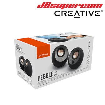  크리에이티브 PEBBLE V3 2채널 블루투스 미니 스피커 - JBSupercom