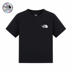 [노스페이스 키즈 공식] 키즈 엠블럼 아카이브 반팔 티 NT7US08S_BLK