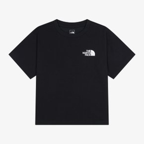 [노스페이스 키즈 공식] 키즈 엠블럼 아카이브 반팔 티 NT7US08S_BLK