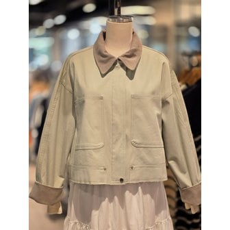 LAP [파주점] 랩 카라 배색 코튼점퍼 AR1WZ263