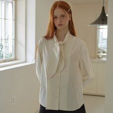 TIE COTTON SHIRT_CREAM