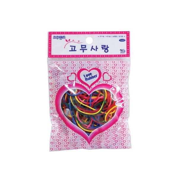 확대된 대표 1000칼라고무밴드 70mm 고무밴드 어린이