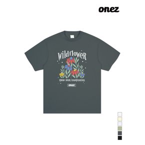 원즈 OZ 반팔티 WILDFLOWER (OZ242) 차콜