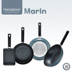 [Hamptons] 햄튼 마린(Marin) 인덕션 후라이팬 4종세트A (사각팬+후라이팬24+26+궁중팬26)