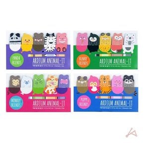 동물 캐릭터 인덱스 귀여운 메모지 모양 스티커 라벨 동물 캐릭터 인덱스 귀여운