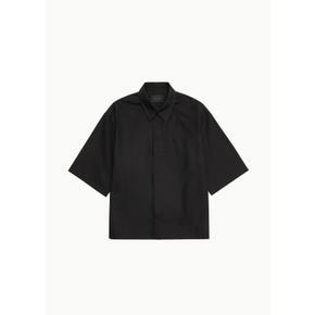 시몬로샤 26SS Boxy Pen Pocket Shirt, Black