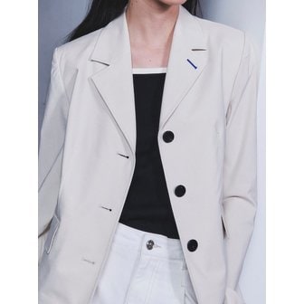 구호 플러스 Back Slit Regular Fit Jacket  Beige (KE4311M02A)