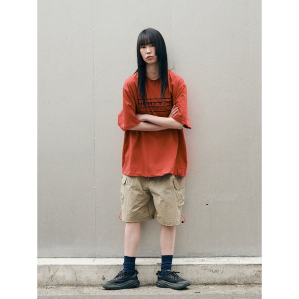 [UNISEX] NYLON RIPSTOP MULTI CARGO SHORTS (BEIGE)
