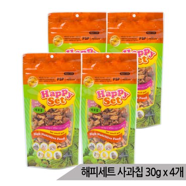 올블루 해피세트 순수 사과칩 30g x 4개 소동물 영양간식