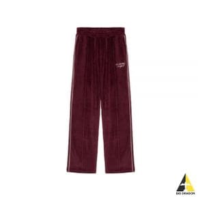 SPORTYRICH SR SPORT VELOUR TRACK PANTS - MERLOT (SW751) (스포츠 벨루어 트랙 팬츠)