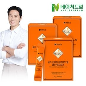 골드 카무트 브랜드밀 함유 발효효소 3g 30포 3박스 / 고역가 고함량 곡물효소