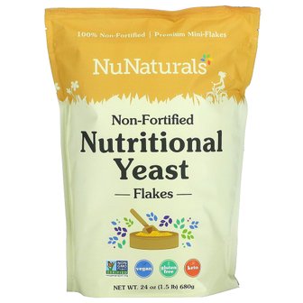  NuNaturals 뉴네츄럴 뉴트리셔널 이스트 플레이크 680g Non-Fortified Nutritional Yeast Flakes