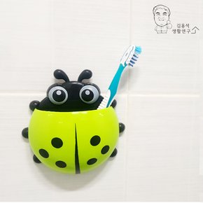 1+1 무타공 무당벌레 흡착꽂이 칫솔걸이 홀더 욕실