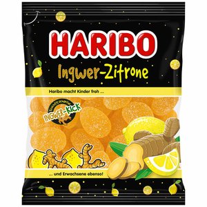  Haribo Ingwer-Zitrone 하리보 생강 레몬 젤리 160g