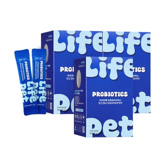 Lifepet 라이프펫 강아지 유산균 면역영양제 프로바이오틱스 60g 3박스