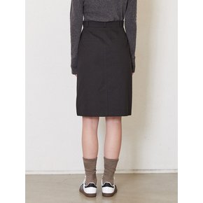 cation cotton skirt_black
