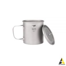 24 싱글월 티타늄 머그 위드 폴딩 핸들 550ml (Ti3206) (Single-Wall Titanium Mug with F