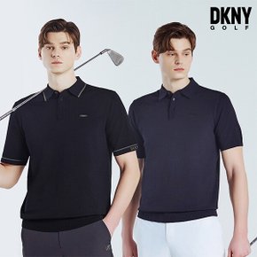 [DKNY GOLF] 남성 썸머 반팔 니트 2종세트