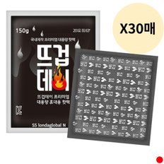 뜨겁데이 흔드는 핫팩 블랙 손난로 150g 30매입