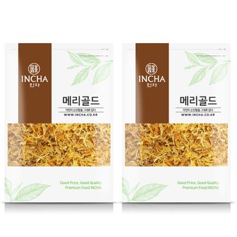 인차 메리골드 마리골드 금잔화 차 200g (100gX2팩) 마리골드차 메리골드차