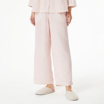 JAJU 여 이중지 체크 파자마 팬츠(LIGHT PINK / LIGHT GREY)